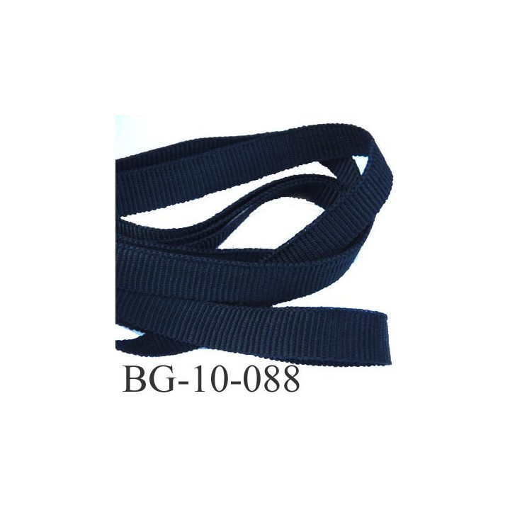 Gallon ruban passementerie gros grain couleur noir très solide souple  double face largeur 10 mm prix au mètre