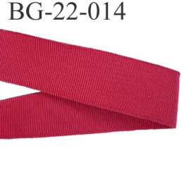 Galon ruban passementerie gros grain synthétique  largeur 22 mm couleur rouge très très solide prix au mètre 