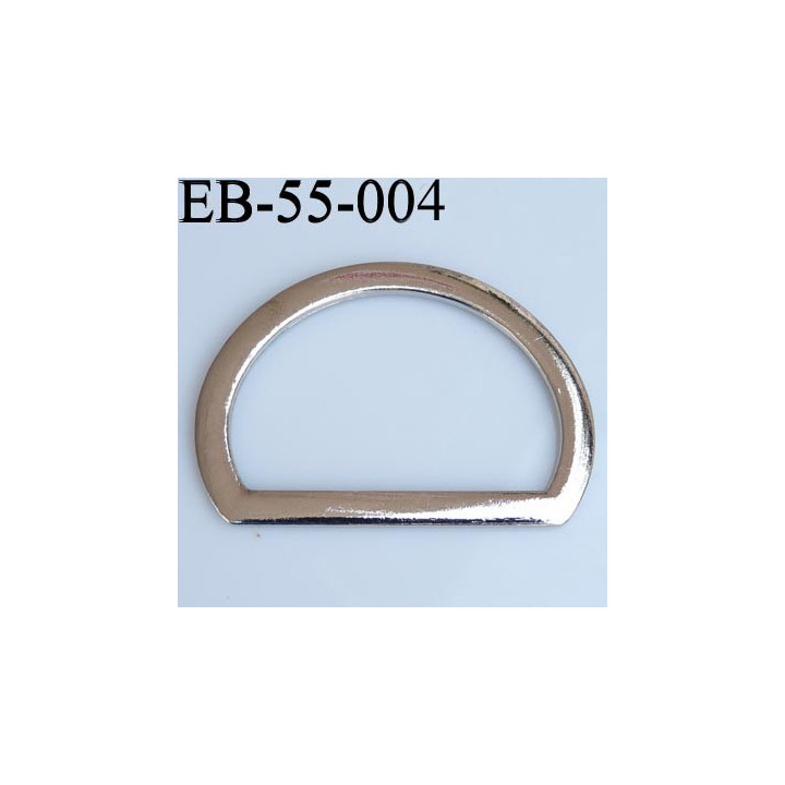 Etrier boucle largeur extérieur 55 mm largeur intérieur 41 mm hauteur 40 mm en métal chromé 