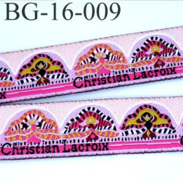 galon ruban passementerie Christian Lacroix multi couleur magnifique très beau  largeur 16 mm prix au mètre 