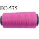 Cone de fil mousse polyester fil n° 160 couleur fushia longueur du Cone 1000 mètres bobiné en France
