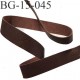 galon ruban couleur marron façon cuir largeur 15 mm souple et doux très agréable au touché prix au mètre