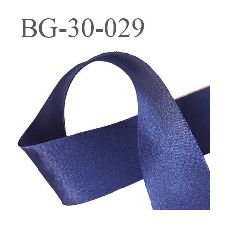 biais galon ruban satin brillant couleur bleu marine largeur 30 mm prix au mètre 