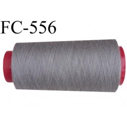 cone de fil polyester fil n°120 couleur gris longueur du cone 5000 mètres bobiné en France
