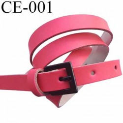ceinture 115 cm façon cuir haut de gamme souple très agréable au touché couleur corail largeur 14 mm épaisseur 2 mm