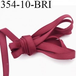 Elastique bretelle plat largeur 10 mm couleur rubis brillant superbe très belle qualité haut de gamme prix au mètre