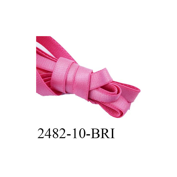 Elastique bretelle plat largeur 10 mm couleur confetti  brillant superbe  très belle qualité haut de gamme prix au mètre