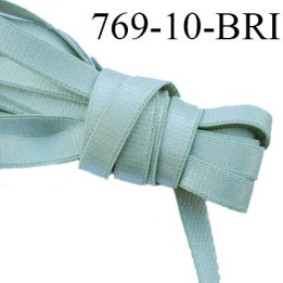 Elastique bretelle plat largeur 10 mm couleur vert olive  brillant superbe  très belle qualité haut de gamme prix au mètre