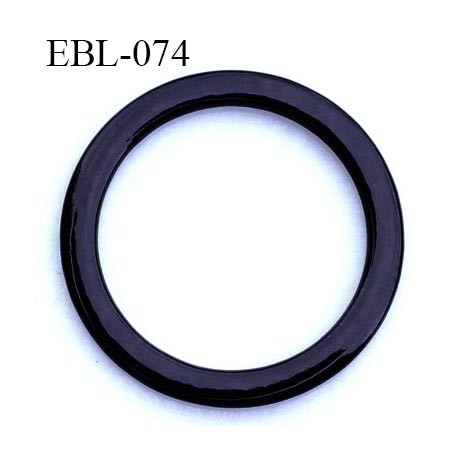 anneau métallique plastifié noir brillant laqué pour soutien gorge diamètre intérieur 11 mm prix à l'unité haut de gamme