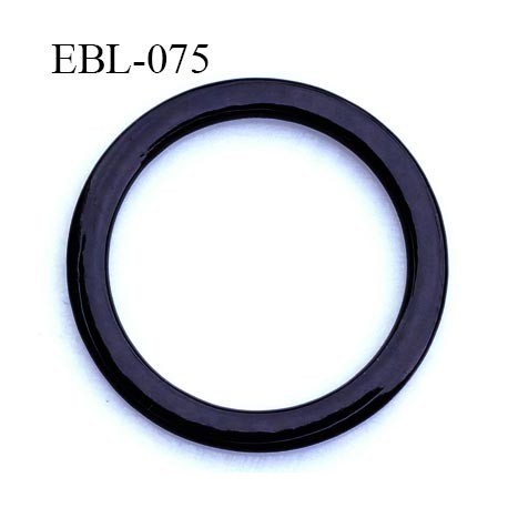 anneau métallique 8 mm plastifié noir brillant laqué pour soutien gorge diamètre intérieur 8 mm prix à l'unité haut de gamme