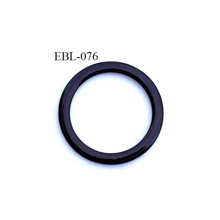 anneau métallique 9 mm plastifié noir  brillant laqué pour soutien gorge diamètre intérieur 9 mm prix à l'unité haut de gamme