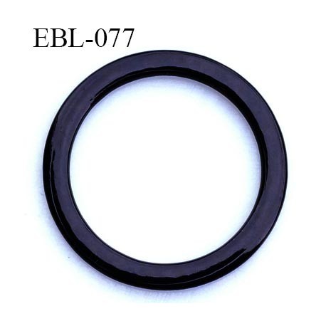 anneau métallique 6 mm plastifié noir brillant laqué pour soutien gorge diamètre intérieur 6 mm prix à l'unité haut de gamme
