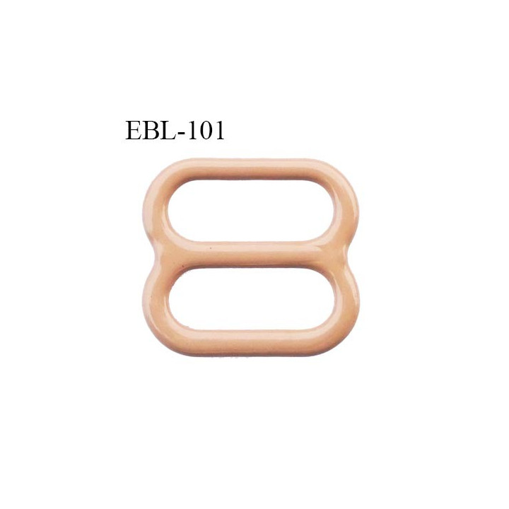 boucle de réglage 9 mm réglette métal plastifié chair brillant  largeur 9 mm intérieur prix à l'unité haut de gamme