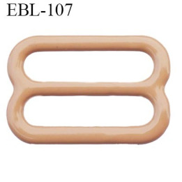 boucle de réglage 20 mm réglette métal plastifié chair brillant  largeur 20 mm intérieur prix à l'unité haut de gamme