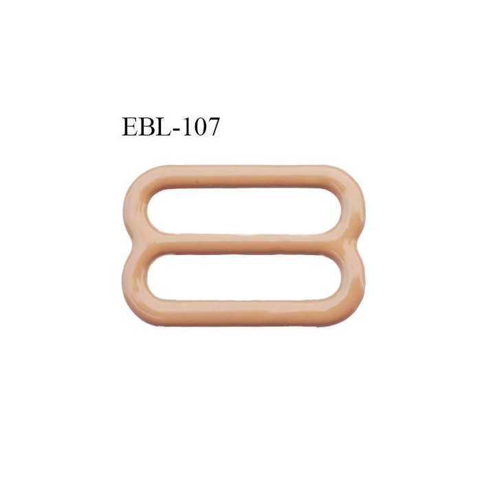boucle de réglage 20 mm réglette métal plastifié chair brillant  largeur 20 mm intérieur prix à l'unité haut de gamme