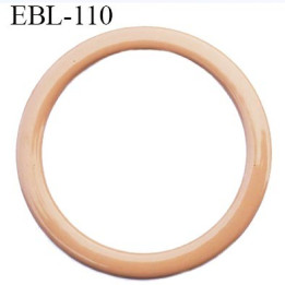 anneau métallique 8 mm plastifié chair  brillant laqué pour soutien gorge diamètre intérieur 8 mm prix à l'unité haut de gamme