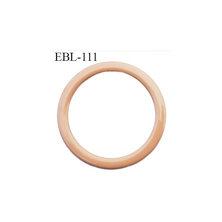 anneau métallique 9 mm plastifié chair  brillant laqué pour soutien gorge diamètre intérieur 9 mm prix à l'unité haut de gamme