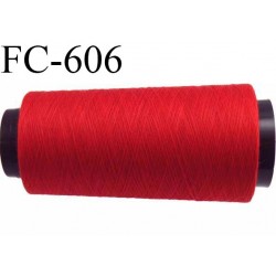 Cone de 1000 m de fil élastique couleur rouge spécial pour aiguille surjeteuse canette machine fil n° 120