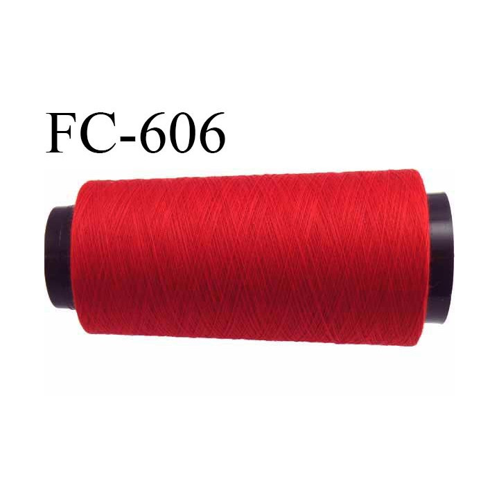 Cone de 1000 m de fil élastique couleur rouge spécial pour aiguille surjeteuse canette machine fil n° 120