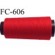 Cone de 2000 m de fil élastique couleur rouge spécial pour aiguille surjeteuse canette machine fil n° 120