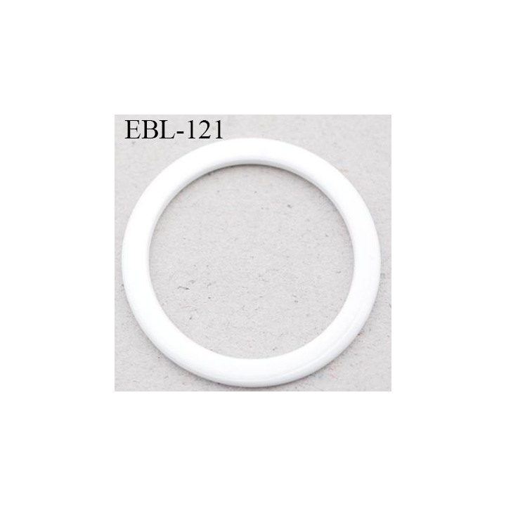 anneau métallique 9 mm plastifié blanc  brillant laqué pour soutien gorge diamètre intérieur 9 mm prix à l'unité haut de gamme