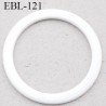 anneau métallique 9 mm plastifié blanc brillant laqué pour soutien gorge diamètre intérieur 9 mm prix à l'unité haut de gamme