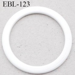 anneau métallique 6 mm plastifié blanc brillant laqué pour soutien gorge diamètre intérieur 6 mm prix à l'unité haut de gamme