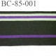 Bord-Côte 85 mm jersey synthétique bord cote largeur 85 mm longueur 1 mètre couleur vert kaki violet violine vert d'eau