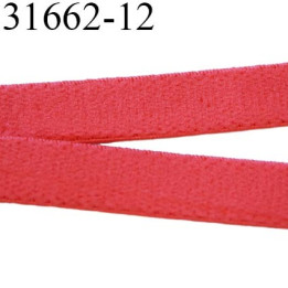 Elastique  plat 12 mm  bretelle et lingerie couleur rouge coraille sweat  superbe  qualité haut de gamme prix au mètre