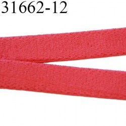 Elastique plat 12 mm bretelle et lingerie couleur rouge coraille sweat superbe qualité haut de gamme prix au mètre