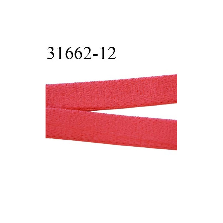 Elastique  plat 12 mm  bretelle et lingerie couleur rouge coraille sweat  superbe  qualité haut de gamme prix au mètre