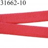 élastique plat largeur 10 mm couleur rouge rose sweat au mètre
