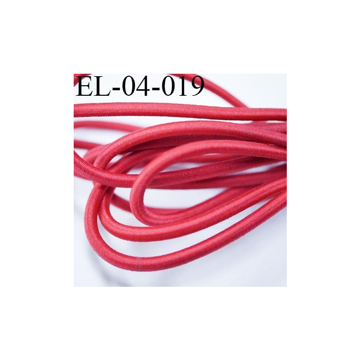 élastique cordon gomme très belle qualité très très solide couleur rouge diamètre 4 mm prix au mètre