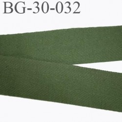 biais sergé 30 mm 100 % coton superbe souple galon ruban couleur vert kaki largeur 30 mm prix au mètre