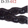 dentelle noir et or 35 mm lycra élastique extensible douce et souple couleur noir et or largeur 35 mm prix au mètre