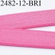 Elastique bretelle plat largeur 10 mm couleur rose confetti brillant superbe très belle qualité haut de gamme prix au mètre