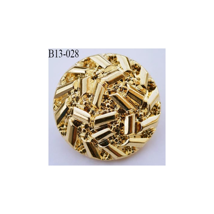 bouton 13 mm en pvc couleur doré or accroche au dos avec un anneau a diamètre 13 millimètres