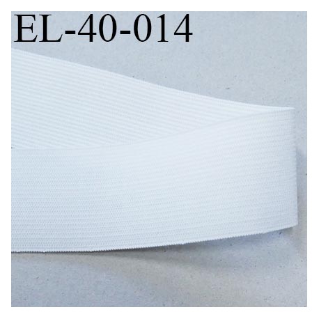 élastique plat belle qualité souple couleur blanc largeur 40 mm souple prix au mètre