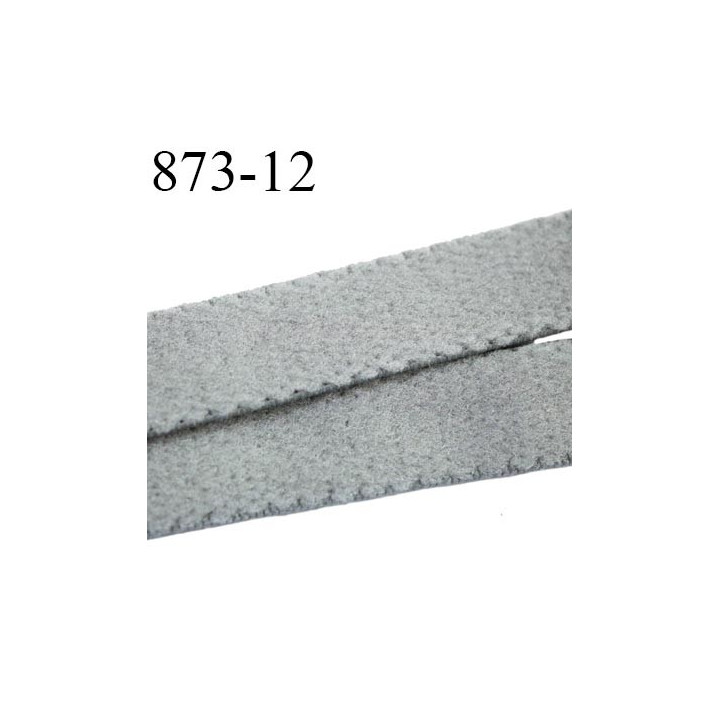 élastique plat largeur 12 mm couleur gris souris vendu au mètre