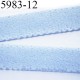 élastique plat largeur 12 mm couleur bleu diorever vendu au mètre