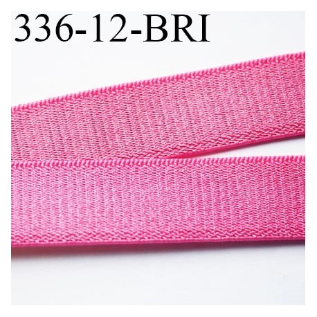 Elastique bretelle 12 mm lingerie couleur fraise brillant superbe très belle qualité haut de gamme largeur 12 mm prix au mètre