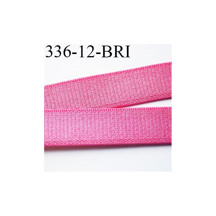 Elastique bretelle 12 mm lingerie couleur fraise brillant superbe  très belle qualité haut de gamme largeur 12 mm  prix au mètre