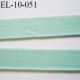 élastique 10 mm plat fin polyamide élasthanne spécial lingerie largeur 10 mm couleur vert prix au mètre