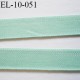 élastique 10 mm plat fin polyamide élasthanne spécial lingerie largeur 10 mm couleur vert  prix au mètre