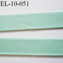 élastique 10 mm plat fin polyamide élasthanne spécial lingerie largeur 10 mm couleur vert  prix au mètre