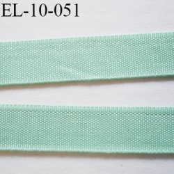 élastique 10 mm plat fin polyamide élasthanne spécial lingerie largeur 10 mm couleur vert prix au mètre