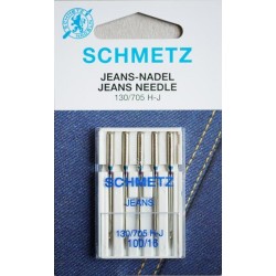 Aiguille Schmetz JEANS 130/705 H-J 100/16 la boite de 5 aiguilles