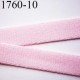 élastique plat largeur 10 mm couleur rose poudre parade vendu au mètre