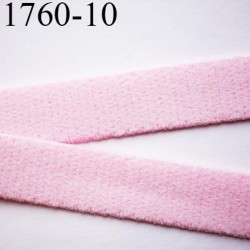 élastique plat largeur 10 mm couleur rose poudre parade vendu au mètre