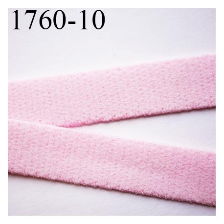 élastique plat largeur 10 mm couleur rose poudre parade vendu au mètre